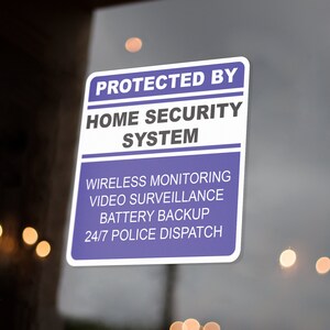 fake alarm system signs