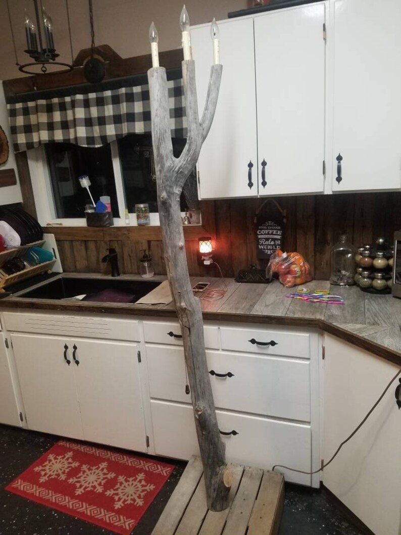 Majestic Driftwood Floor Lamp Measuring 6 Feet Inches In Height