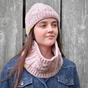 Crochet Cabled Beanie Hat and Cowl Scarf Pattern (PDF Download) image 4