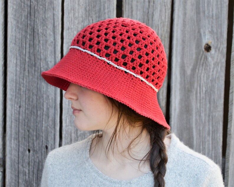 Crochet Sun Hat for Women Wide Brim Summer Hat Made With Etsy