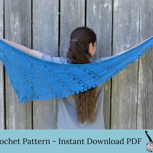 Womens crochet wrap pattern, shawl with butterfly crochet stitch, crochet shawl pattern pdf image 1
