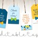 Baby Boy Gift Tags, Favor Tags Template Printable Cutouts, Bowtie Blue ...