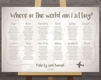 Large Wedding Seating Chart