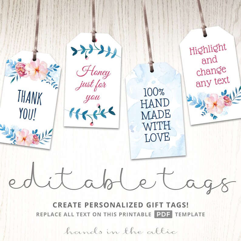 Floral Gift Tags