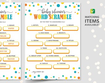 word jumble puzzle etsy polska
