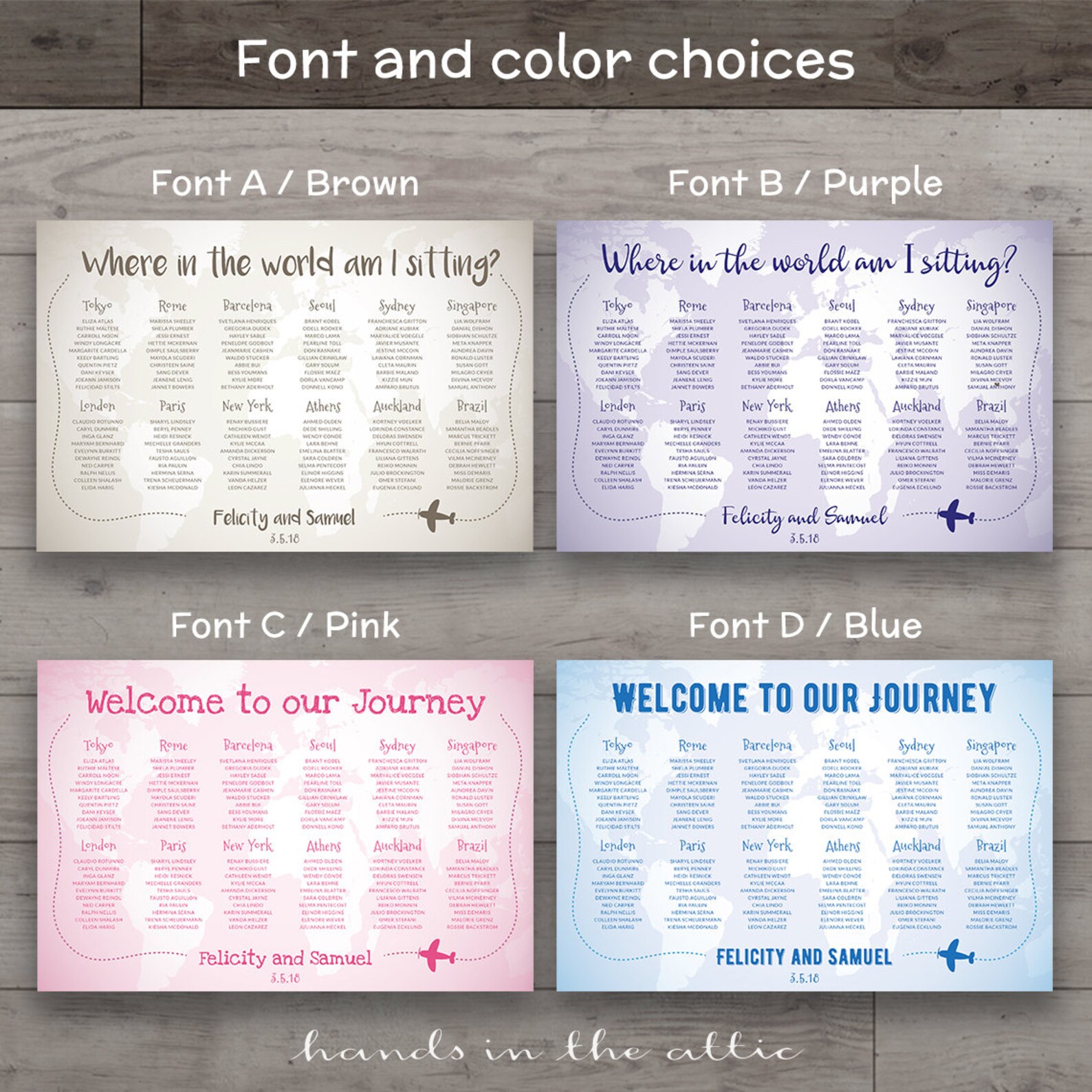 World Map Wedding Seating Chart Travel Theme City Destination - Etsy UK