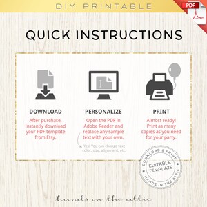 Unique Wedding Printables Wedding Templates Diy Wedding - Etsy