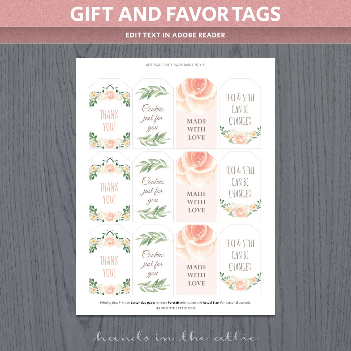 Floral Baby Shower Decor Printable Templates Spring Baby | Etsy