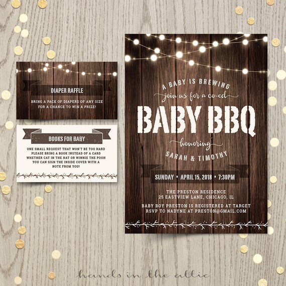 Barbecue Baby Shower Invitations 7