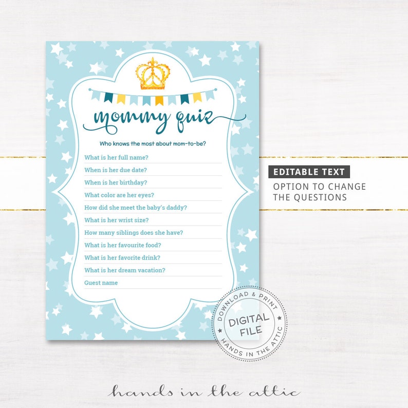 Mommy quiz card EDITABLE, who is aware of mommy ideal, printable boy or girl shower video game products, custom-made inquiries, Electronic down load photograph about Who Knows Mommy Best Printable referred to as Mommy quiz card EDITABLE, who is aware mommy excellent, printable boy or girl shower activity products, custom-made queries, Electronic down load