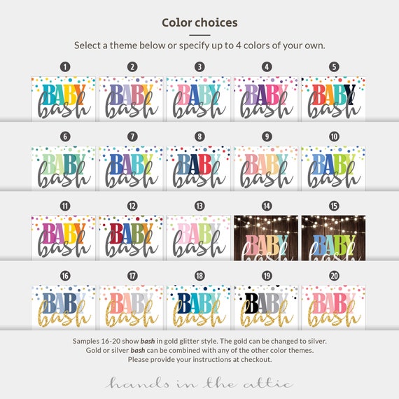 Mobile Invitation With Baby Bash Theme For Boy Or Girl Shower Etsy 日本