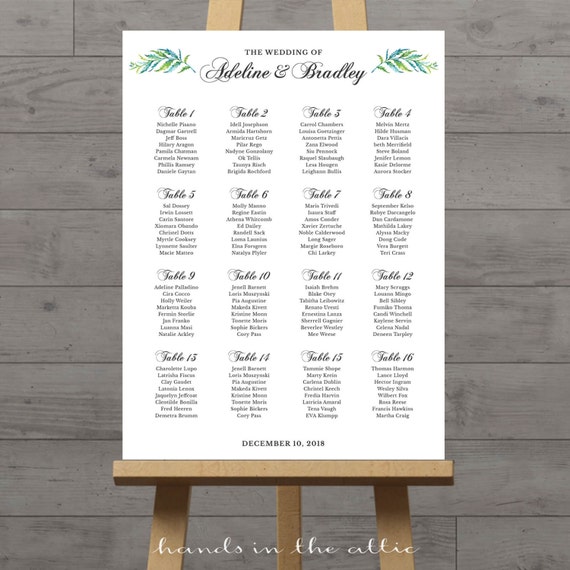 Wedding Seating Chart Background