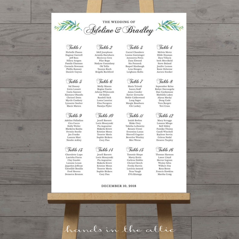 Ceremony Seating Chart