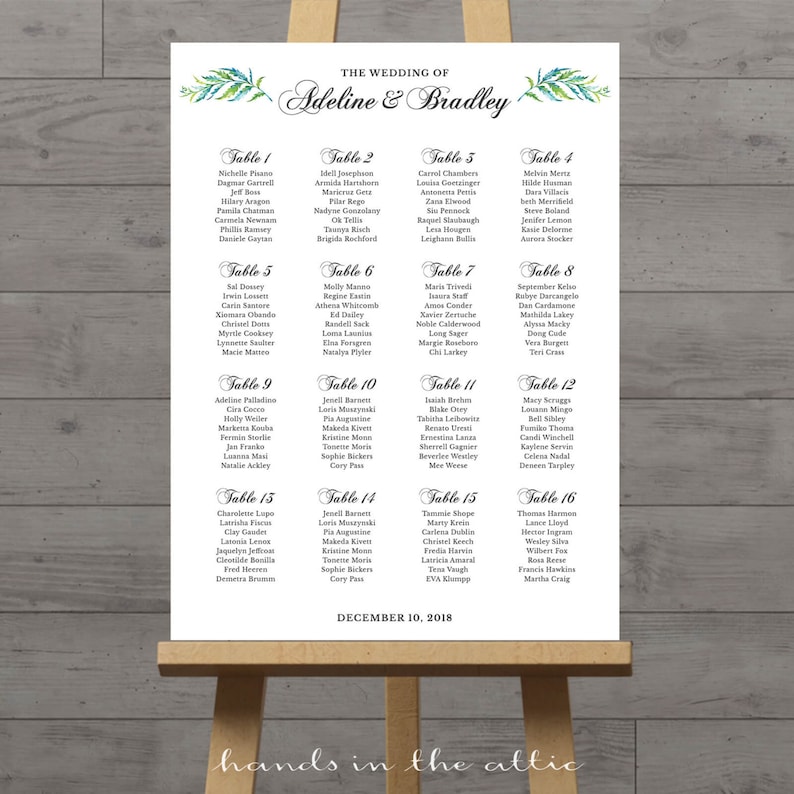 Ceremony Seating Chart