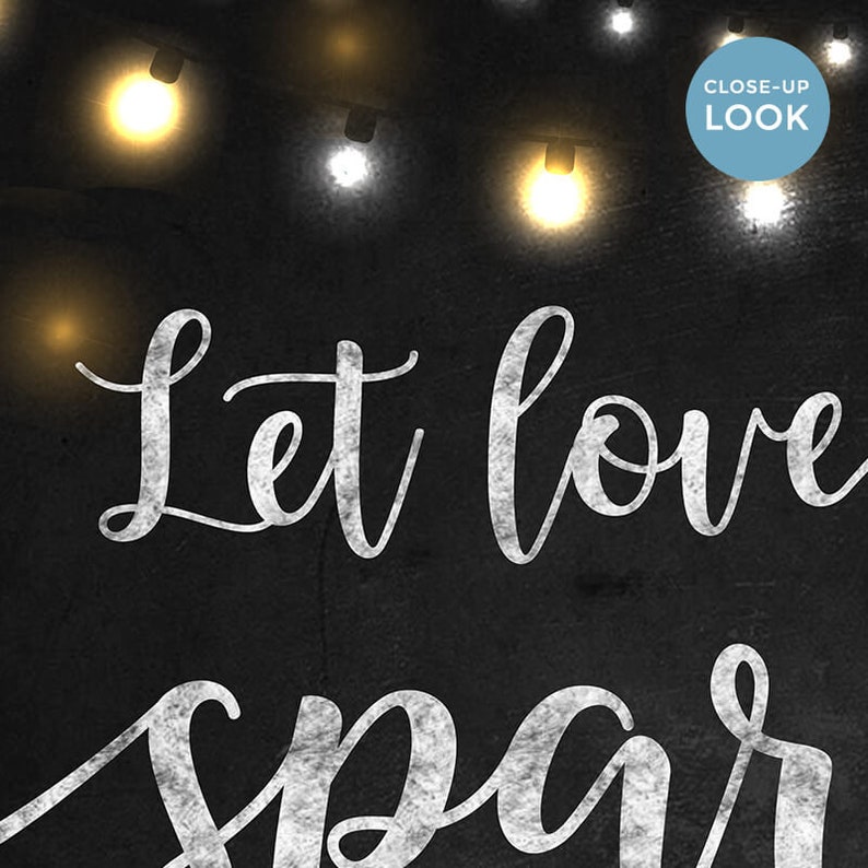 Large chalkboard wedding signs, sparkler send off wedding sparklers sign, let love sparkle, rustic wedding PRINTABLE, customized DIGITAL image 3