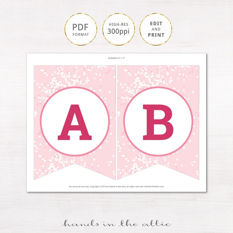 Diy Baby Shower Banner Template