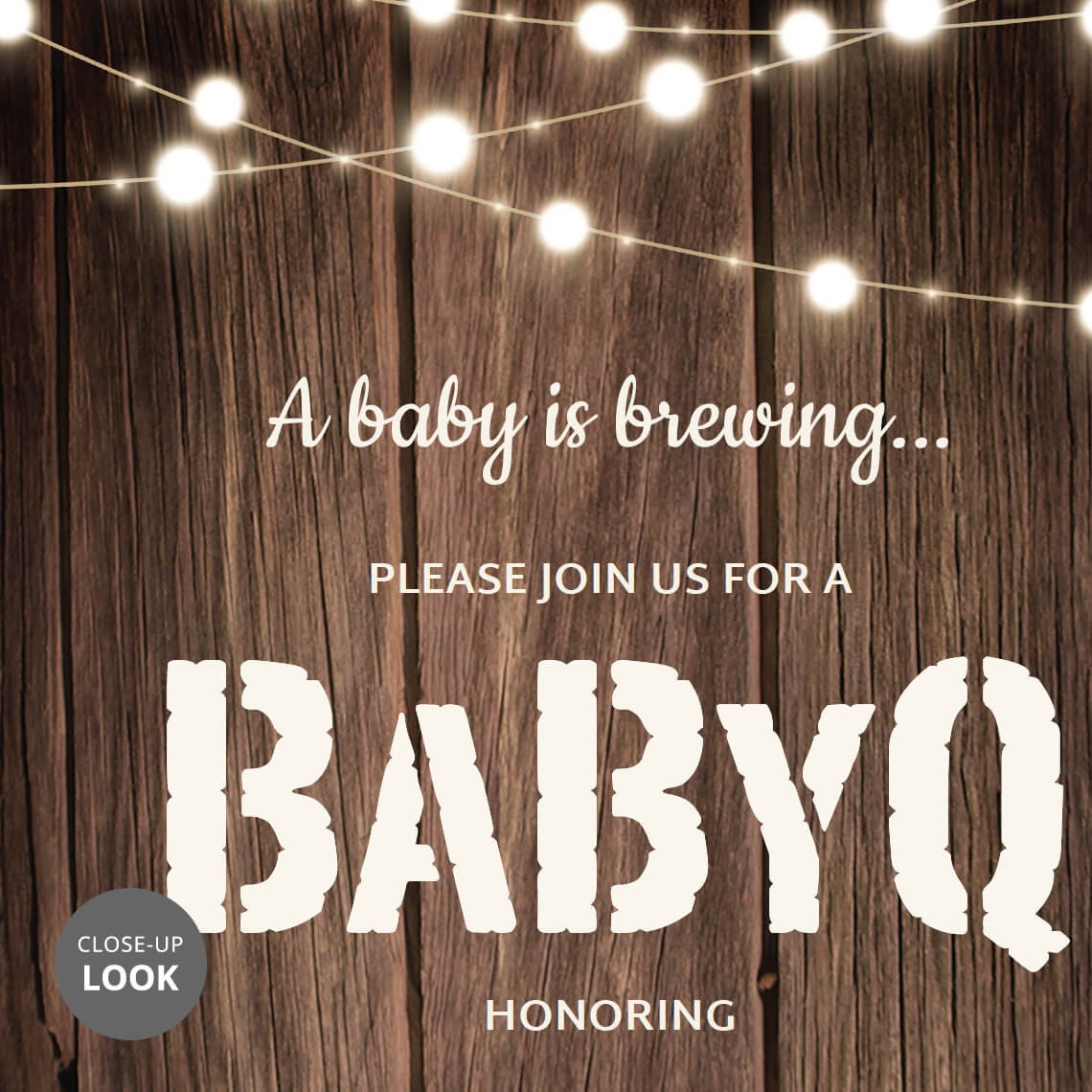 Coed baby shower invitations babyq barbecue invite gender Etsy