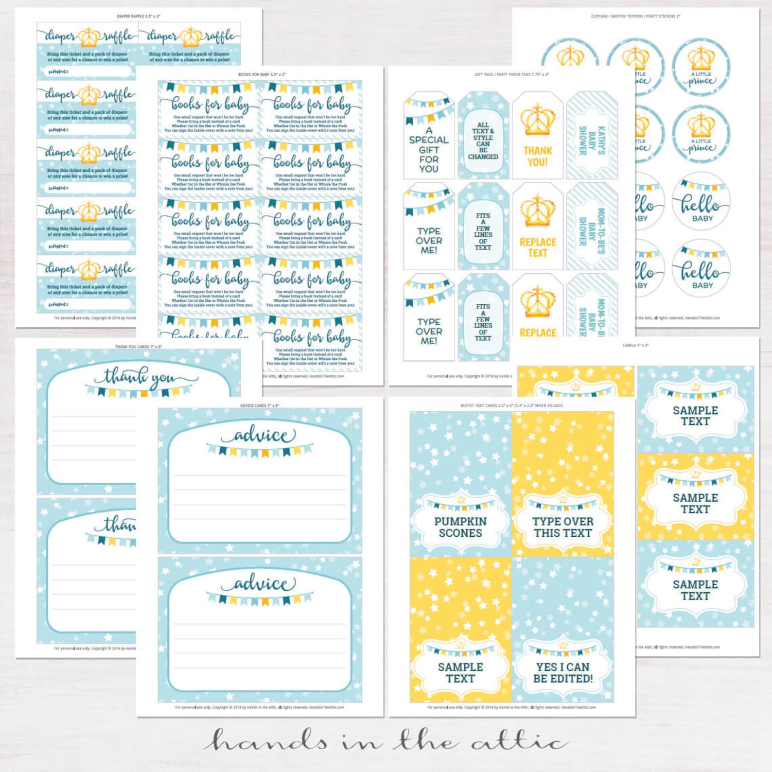 Baby Boy Shower Printables
