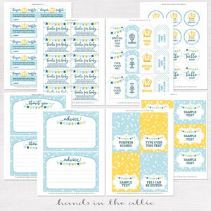 Baby Boy Shower Decor, Printable Templates Baby Shower, Invitations ...