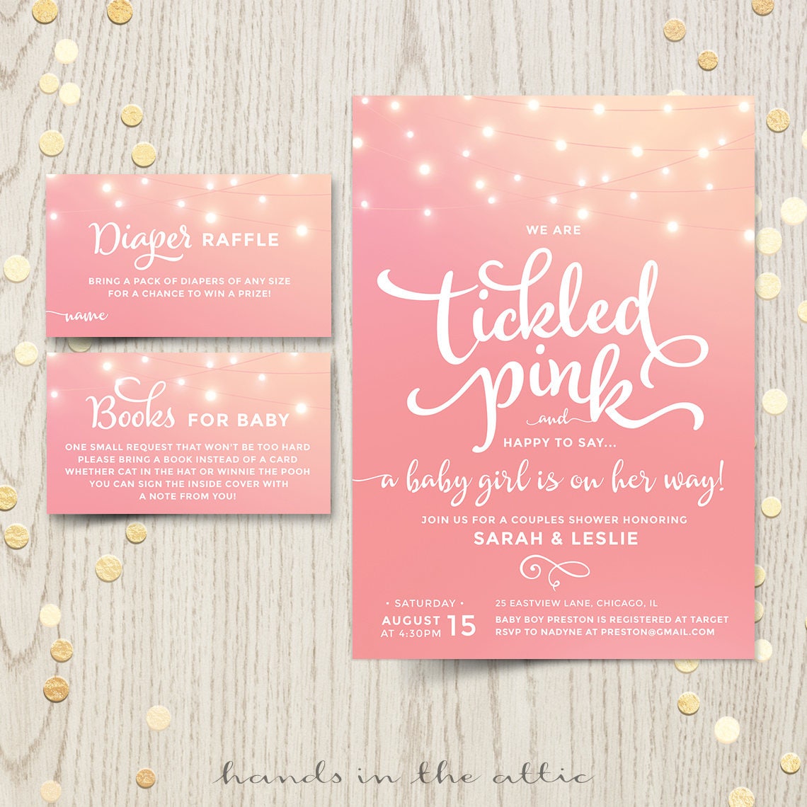 tickled-pink-baby-shower-invitations-invite-printable-baby-etsy