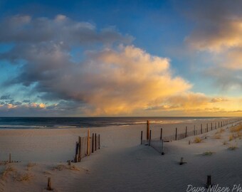Seaside Park Beach Sunset - New Jersey - Jersey Shore Art - Fine Art Photography - Coastal Art - New Jersey Beaches - Home Decor - Wall Art