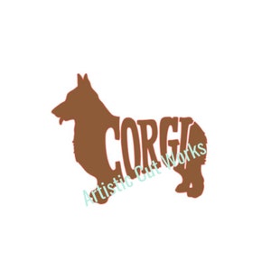 コーギー SVG ファイル 犬種のシルエット