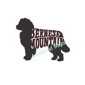Berner Berge SVG-Datei Hunderasse Silhouette