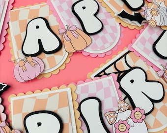 two spooky happy birthday banner | two spooky name banner