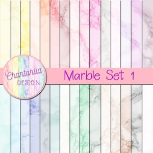 Papel digital Marble em 30 cores para scrapbooking digital, confecção de cartões, convites - Scrapbooking digital, 12 x 12, JPEG, 300dpi