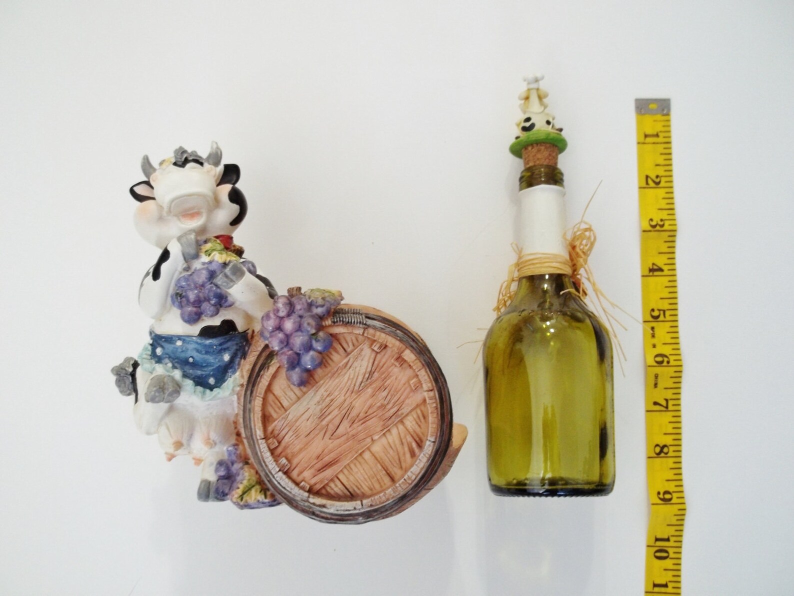 Kitchen Condiment Bottle Rack Cow Figurine Rustic Farmhouse Etsy