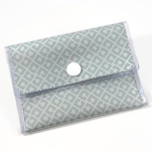 Seafoam Green Cartera de Mujer, Soporte de Tarjeta De Crédito, Cartera Minimalista De Mujer, Linda Cartera Pequeña