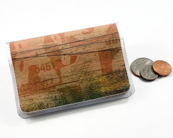 Vegan Wallet for Women, Vegan Credit Card Holder, Minimalist Women's Wallet, Pretty Small Wallet