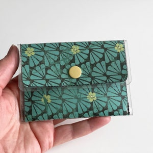 Cartera de mujer vegana, tarjetero, cartera de mujer minimalista, cartera pequeña linda