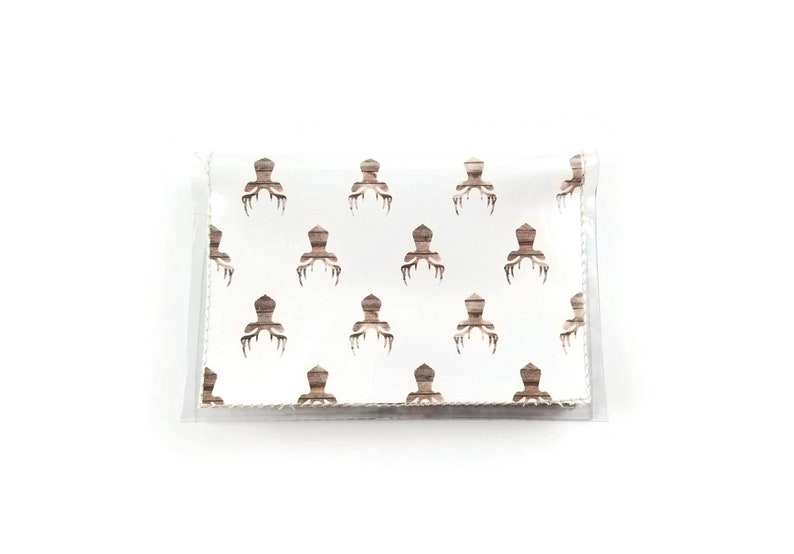 Cute Small Wallet Minimalist Women/'s Wallet Deer Antler Wallet for Women Rustic Credit Card Holder