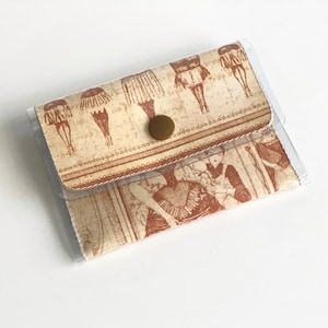 Damas victorianas: billetera para mujer, tarjetero, estuche para tarjetas de visita, billetera minimalista para mujer, billetera pequeña linda