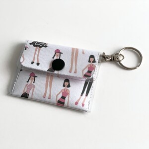 Preppy - Mini Keychain Wallet / Key Chain for Women / Car Keychain / House Keychain