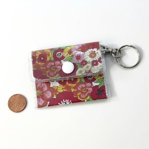Floral Mini Keychain Wallet / Key Chain for Women / Car Keychain / House Keychain