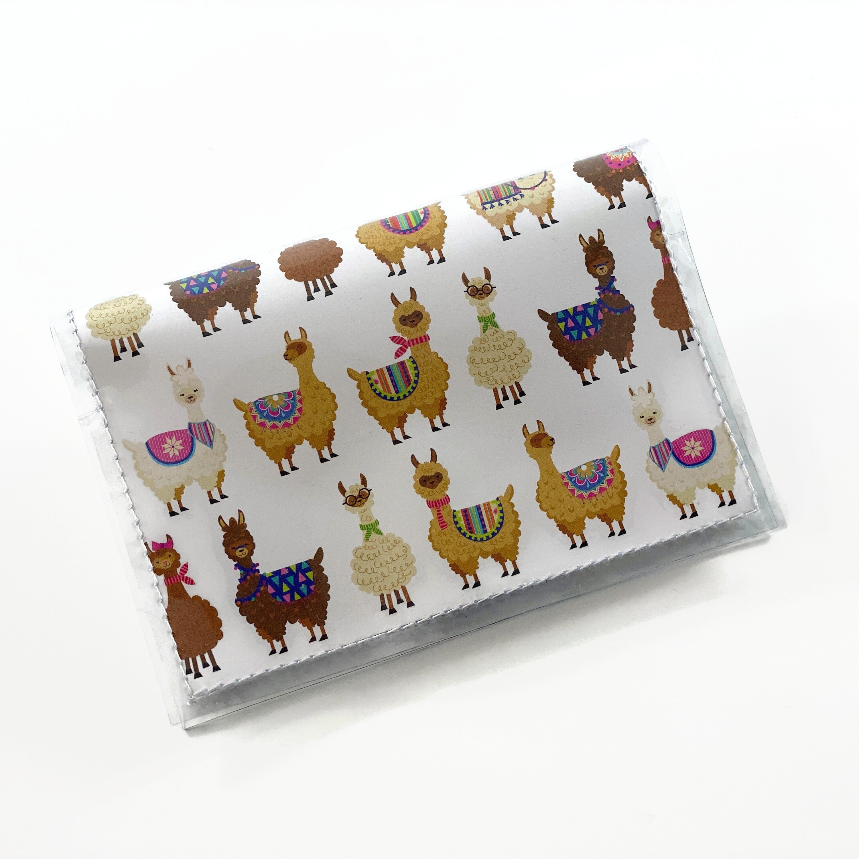 Super Cute Llama Print ID Wallet Key Chain Tassen & portemonnees Portemonnees & Geldclips Portemonnees 