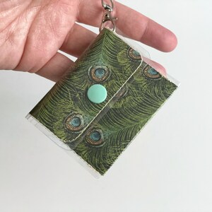 Mini llavero verde cartera/llavero para mujer/llavero de coche/llavero de casa