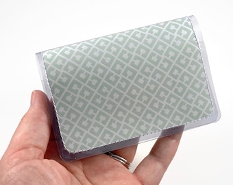 Small Green Wallet for Women, Credit Card Holder, Minimalist Women's Wallet, Cute Small Wallet