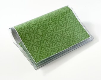 Pistachio Green Vinyl Wallet – Vegan Credit Card Holder