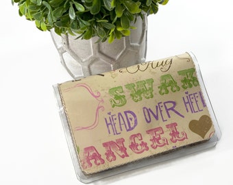 Love - Cute Small Wallet, vinyl women's wallet, business card case, credit card holder, gift card holder
