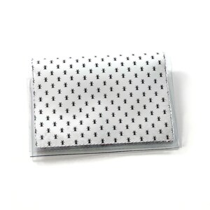 Picnic Ants - Cartera de vinilo hecha a mano, titular de tarjeta de crédito vegana, estuche de tarjeta de visita, billetera minimalista para mujer