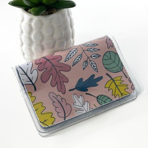 Autumn Leaves - Card Case for Women, Small Vegan Card Case, Credit Card Holder, Minimalist Women&#39;s Wallet
