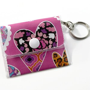 Pink Mini Keychain Wallet / Key Chain for Women / Car Keychain / House Keychain