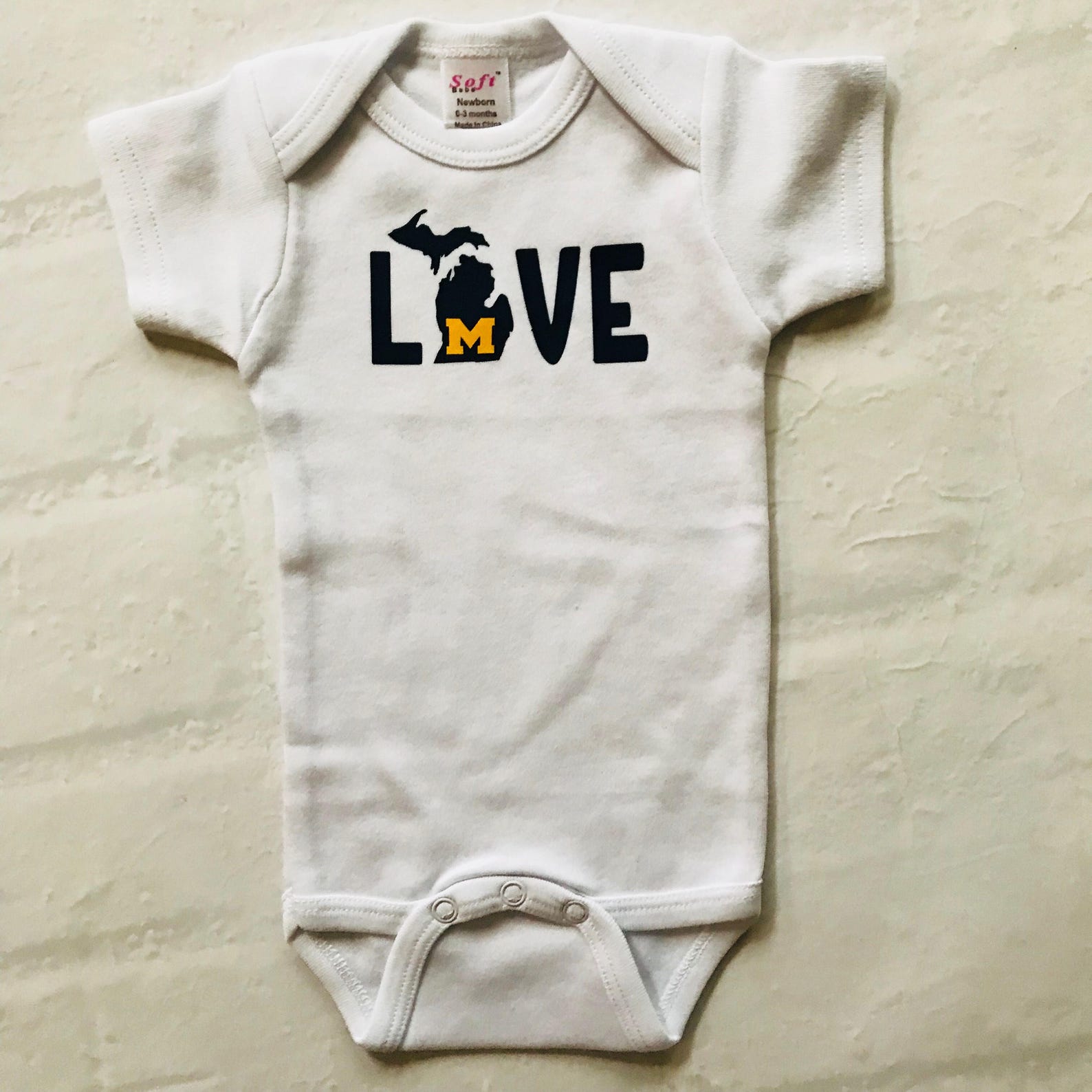 Michigan Baby Clothing Michigan Baby Gift University of Etsy