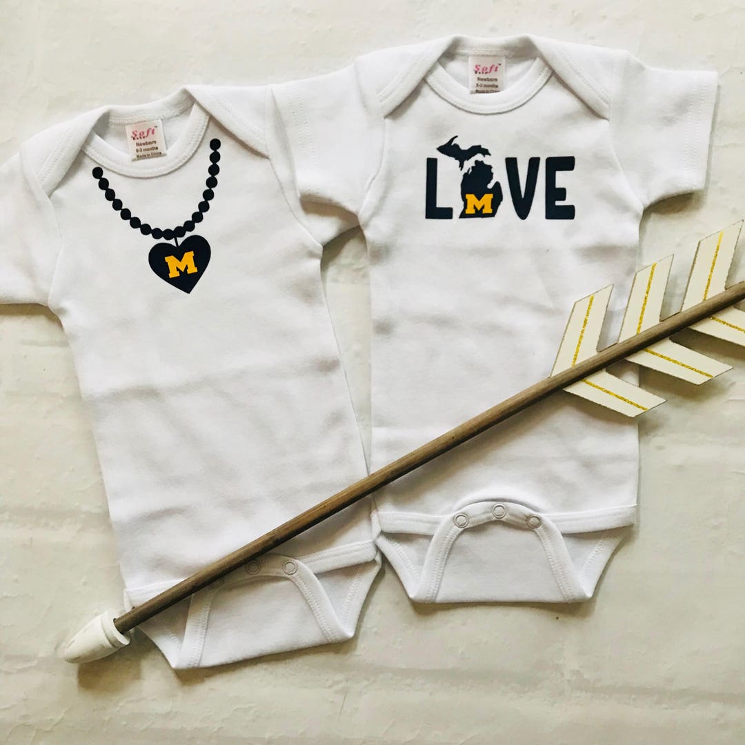 Michigan Baby Clothing, Michigan Baby Gift, University of Michigan Baby