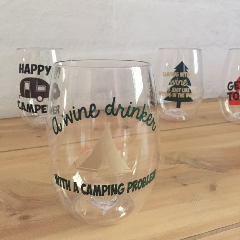 Camping Wine Glass Camping Drink Glasses Shatterproof Etsy