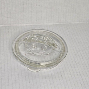 Vintage Pyrex Klarglas Perkolator Ersatz Deckel 3,5 Zoll Stangengriff USA