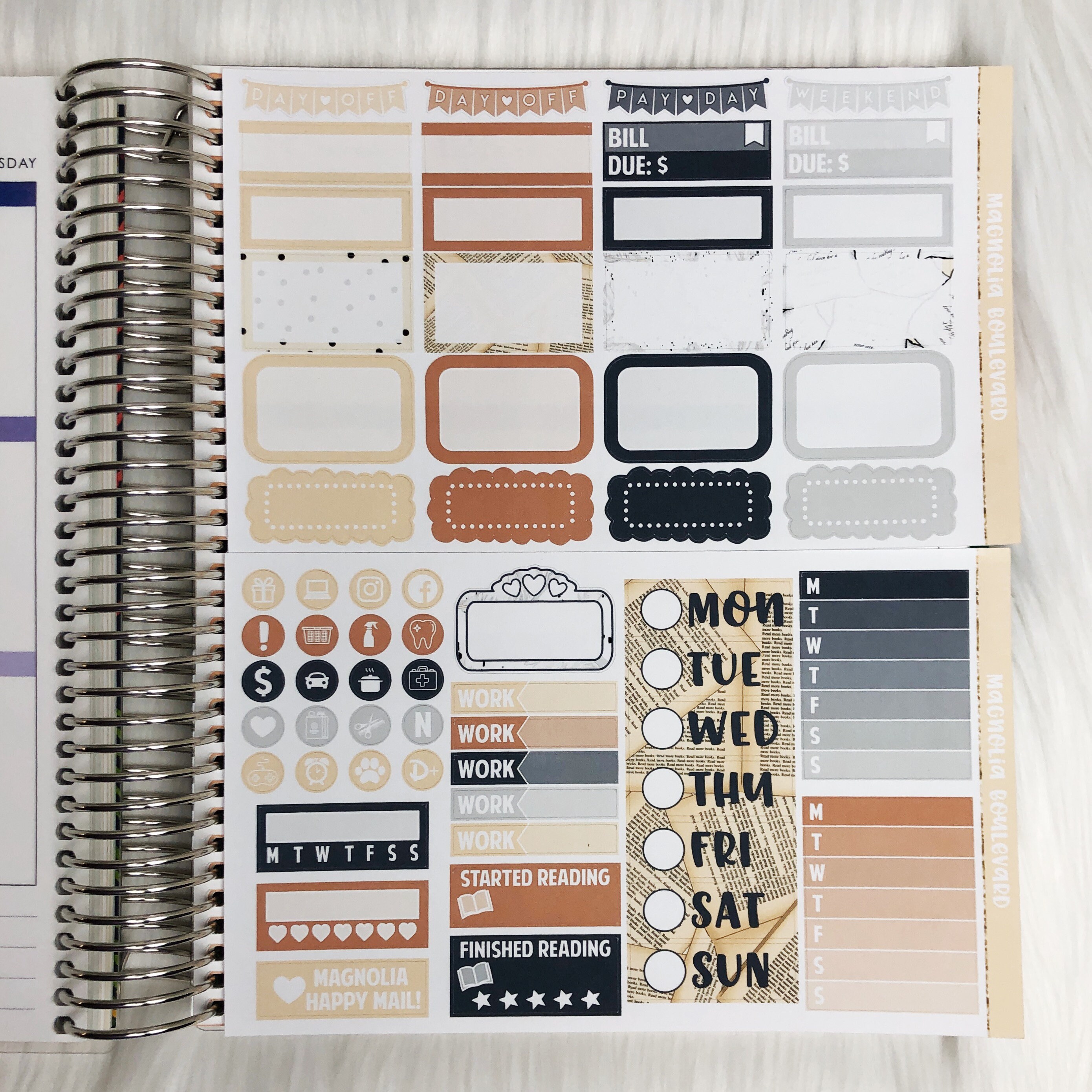 Bookstagram Weekly Planner Sticker Kit! Perfect for Your Erin Condren ...